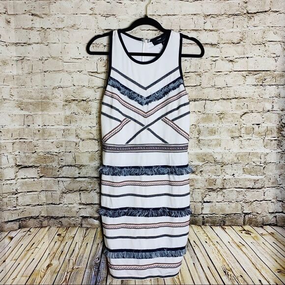 NWT Adelyn Rae Fringe White Dress sz Medium - Picture 4 of 11